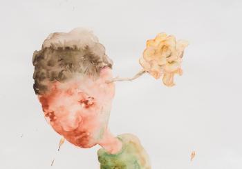 Portrait à la fleur by 
																	Michael Kalmbach