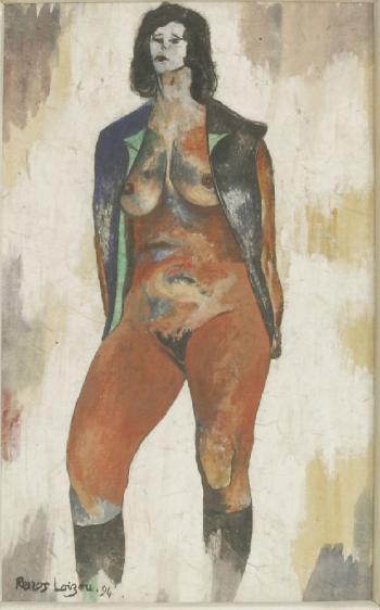 Nude with waistcoat by 
																			Renos Loizou