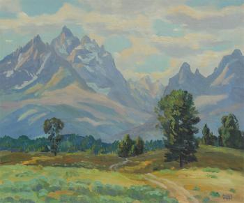 Grand Tetons by 
																			Alfred James Wands