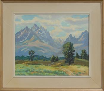 Grand Tetons by 
																			Alfred James Wands
