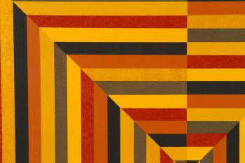 Geometric abstract composition by 
																			Paula Kadunc