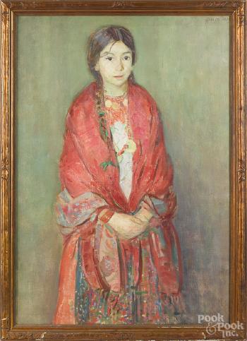 Portrait of a girl by 
																	Joseph Sacks