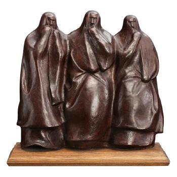 Drei verschleierte Frauen by 
																	Azriel Awret