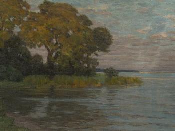 Lakeshore at Dusk by 
																			Fritz Wachenhusen