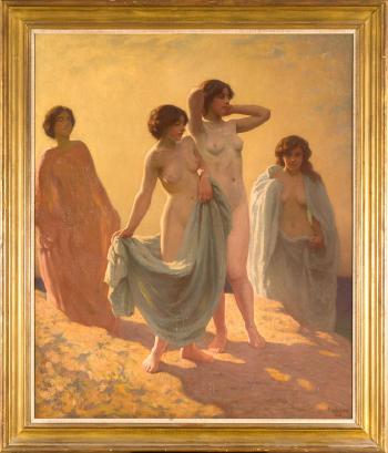 Le bagnanti by 
																	Frederick Dudley Walenn