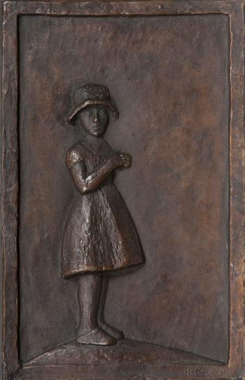 Young girl with hat by 
																	Klaus Kutemeier