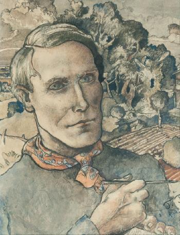 Self portrait by 
																	Tetjus Otto Tugel