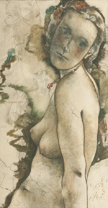 Female nude by 
																	Tetjus Otto Tugel