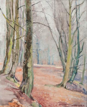 In the woods by 
																	Hugo Volkwarth