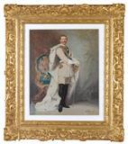 Emperor Wilhelm II. (1859-1941), full-length portrait study of the Emperor by 
																	Emil Johann Hunten