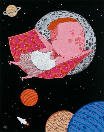 Space Travel by 
																	 Kang JiMan