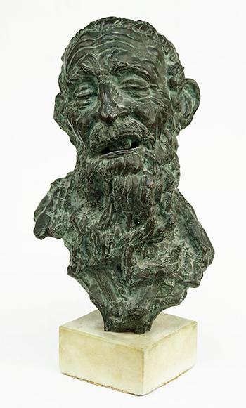 Bust of a man by 
																	Vanja Radaus