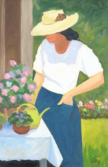 Untitled - The Gardener by 
																	Arthur Evoy