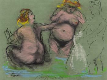 Bathers by 
																			Alfred Hrdlicka
