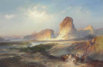 The Cliffs of Green River, Wyoming by 
																	Thomas Moran