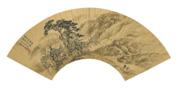 Carrying a Qin to the Plum Blossoms Land by 
																	 Zhang He