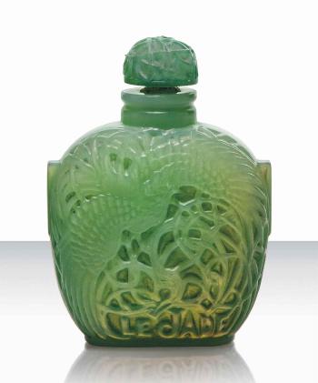 A Roger et Gallet - 15 'Le Jade' Scent Bottle by 
																	 Lalique Co.