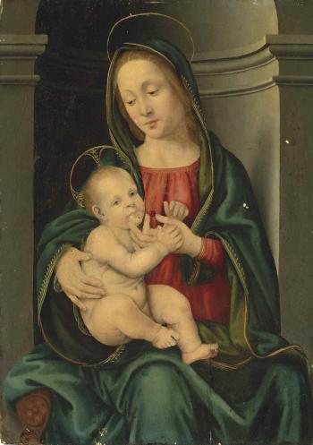 Madonna and Child by 
																	Tommaso di Stefano Lunetti