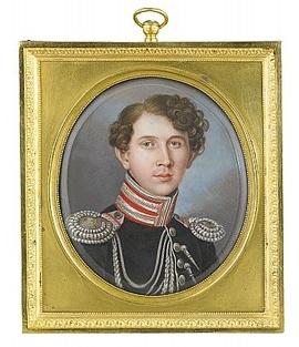 Porträtt av ung officer by 
																	Johann Renatus Luderitz