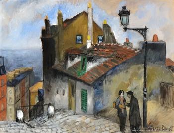Heights of Montmartre by 
																	Alfred Dunet