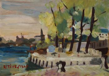Seine landscapes by 
																	Jean Esteve-Silly