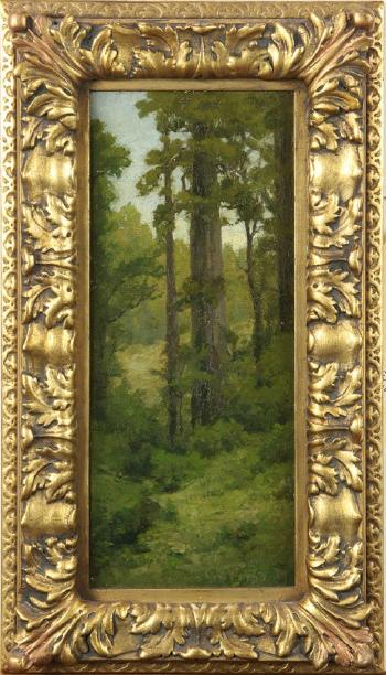 Forest landscape vignette by 
																			Carl von Perbandt