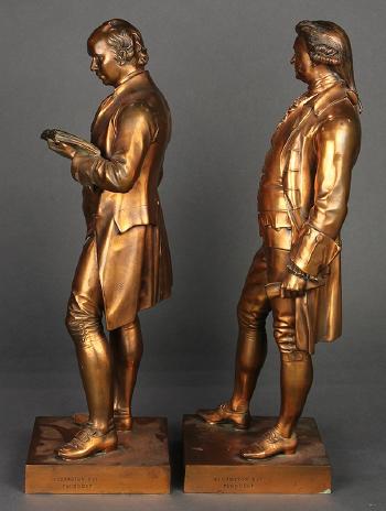 Oliver Goldsmith; Edmund Burke by 
																			John Henry Foley