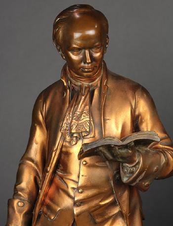 Oliver Goldsmith; Edmund Burke by 
																			John Henry Foley