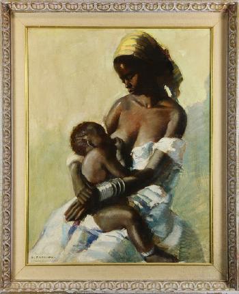 Baluba Woman (Belgian Congo) by 
																			Gaston Parison
