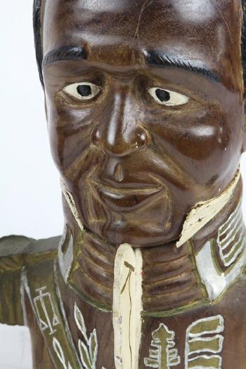 Bust of Toussaint Louverture; The Black Napoleon by 
																			Ulysse Dabouze