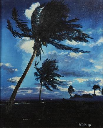 Evening wind on the island by 
																			Carrie Helen Thomas Dranga