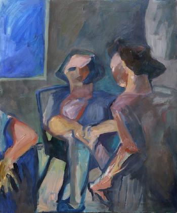 Figures in a room by 
																			David Baise