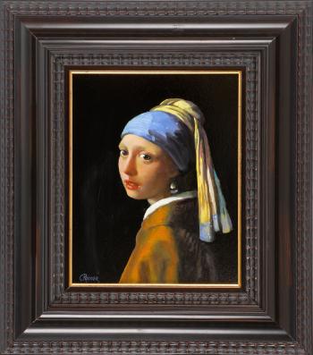 Girl with a Pearl Earring by 
																			Jan Vermeer of Delft