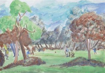 The cricket match by 
																	Harry Rosengrave