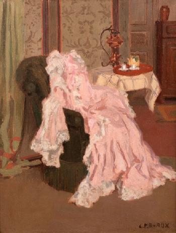 Intérieur à la robe rose by 
																	Eugene Mahaux