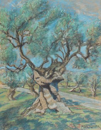 Landscape with Trees by 
																			Armand Cultrera de Montalbano