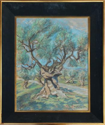 Landscape with Trees by 
																			Armand Cultrera de Montalbano