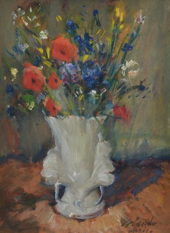 Floral Still Life by 
																			Errico Placido