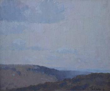 Hills landscape by 
																	Herbert Reginald Gallop