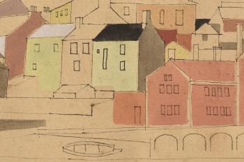Study for a Coastal Village by 
																			Maurice Johnson