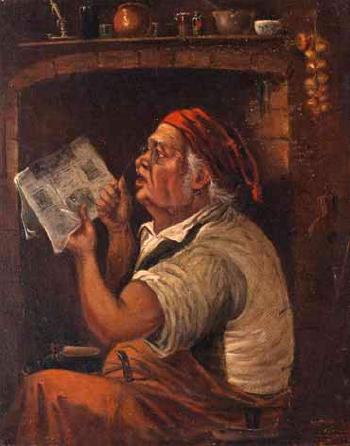 The Cobbler by 
																	Frederick Timpson l'Ons
