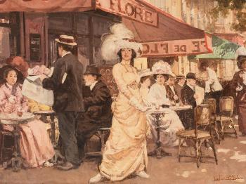 Café De Flore by 
																			Leon Zeytline