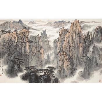 Huangshan Landscape by 
																	 Qin Jianming