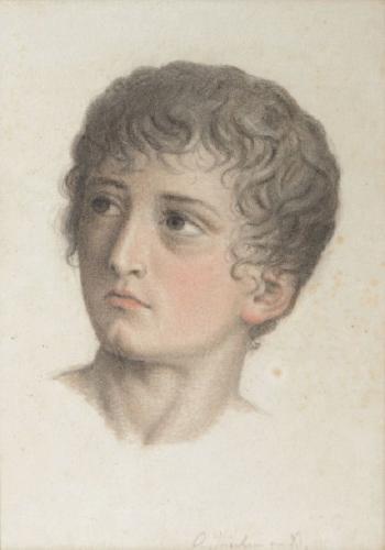 Portrait de jeune homme by 
																	Auguste Jean Baptiste Vinchon