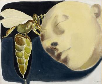 Visage de miel butiné par une abeille by 
																	Elisabeth Dujarric de la Riviere