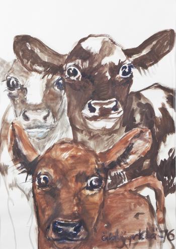 Cows by 
																	Miina Akkijyrkka