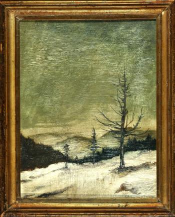 Winterstimmung in den Bergen by 
																	Carl Kustner