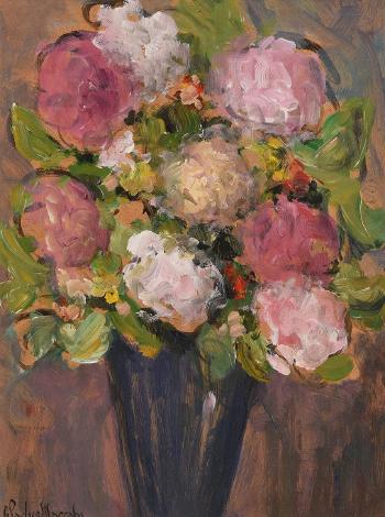 Still Life - Chrysanthemums by 
																			Gladys MacCabe