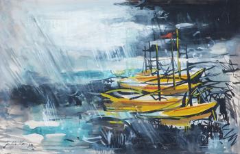 Barcos en la tormenta by 
																	Julio Vanzo