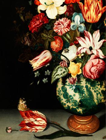 Stillleben mit Blumen in einer chinesischen Vase by 
																			Bartholomeus Assteyn